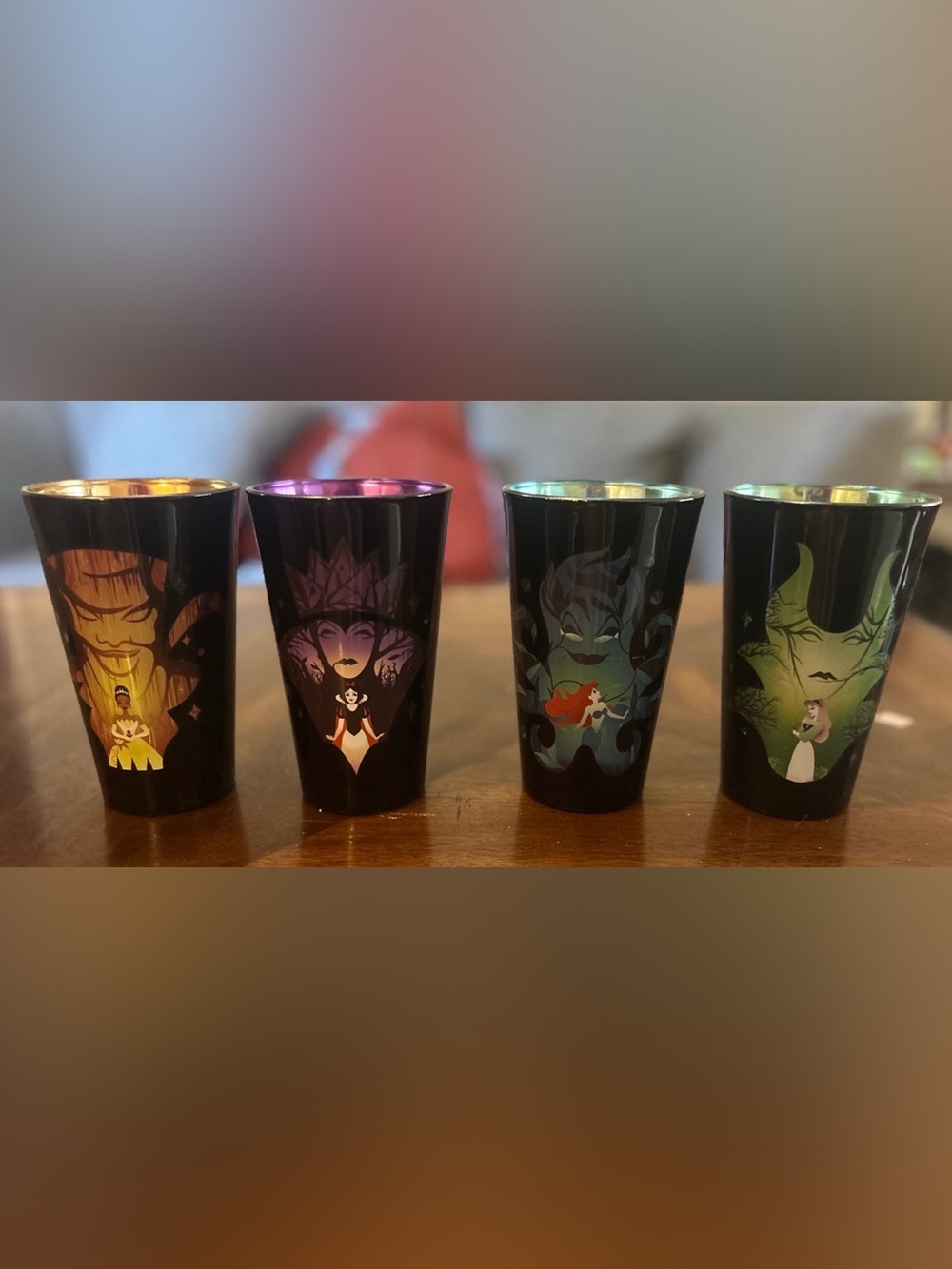 Disney Princess & Villain 16oz Set of Iridescent Tumblers